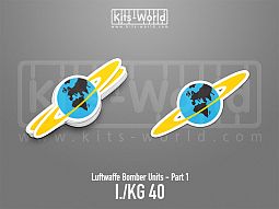 Kitsworld SAV Sticker - Luftwaffe Bomber Units - I./KG 40 